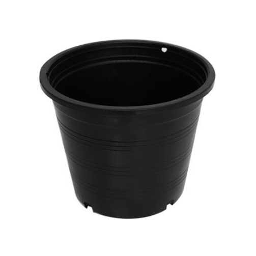 PLASTIC PLANTER PNP ROUND 5IN BLACK